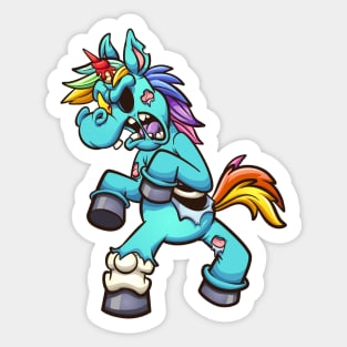 Unicorn Zombie Sticker